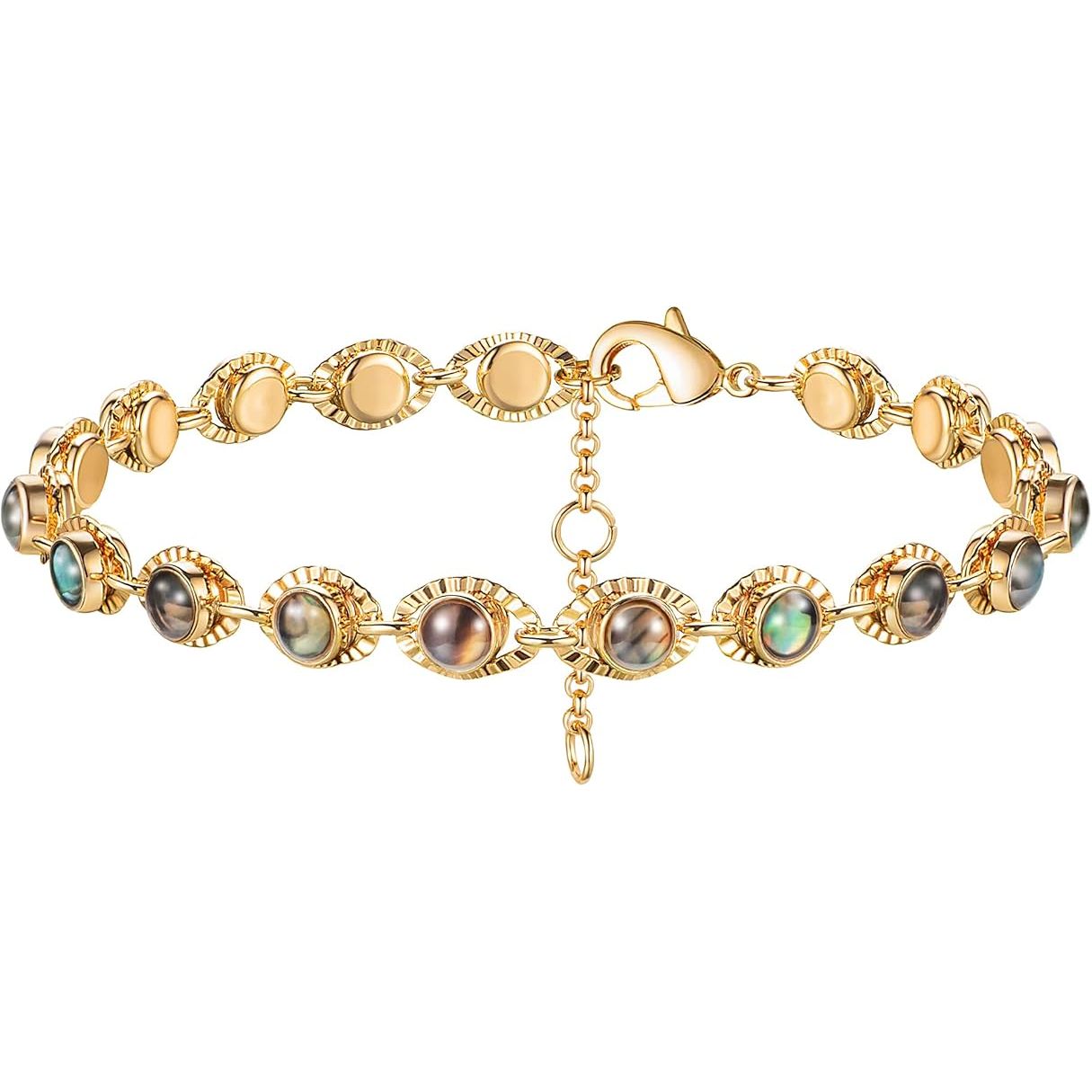 Gold Plated Adjustable Chain Link Bracelets